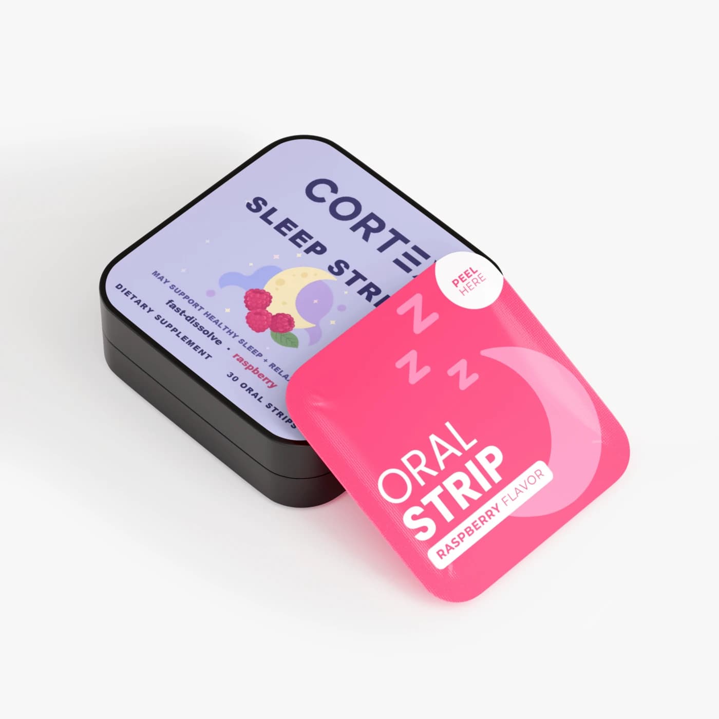 CORTEX Sleep Strips tin and raspberry strip